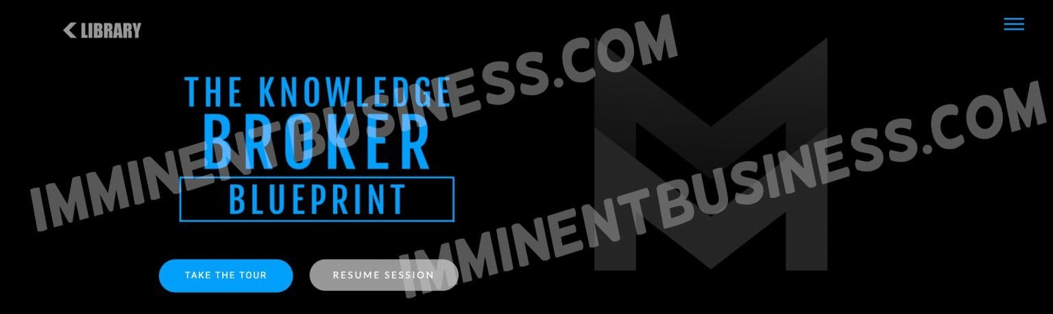 Knowledge Broker Blueprint Review and Bonus - Tony Robbins & Dean Graziosi