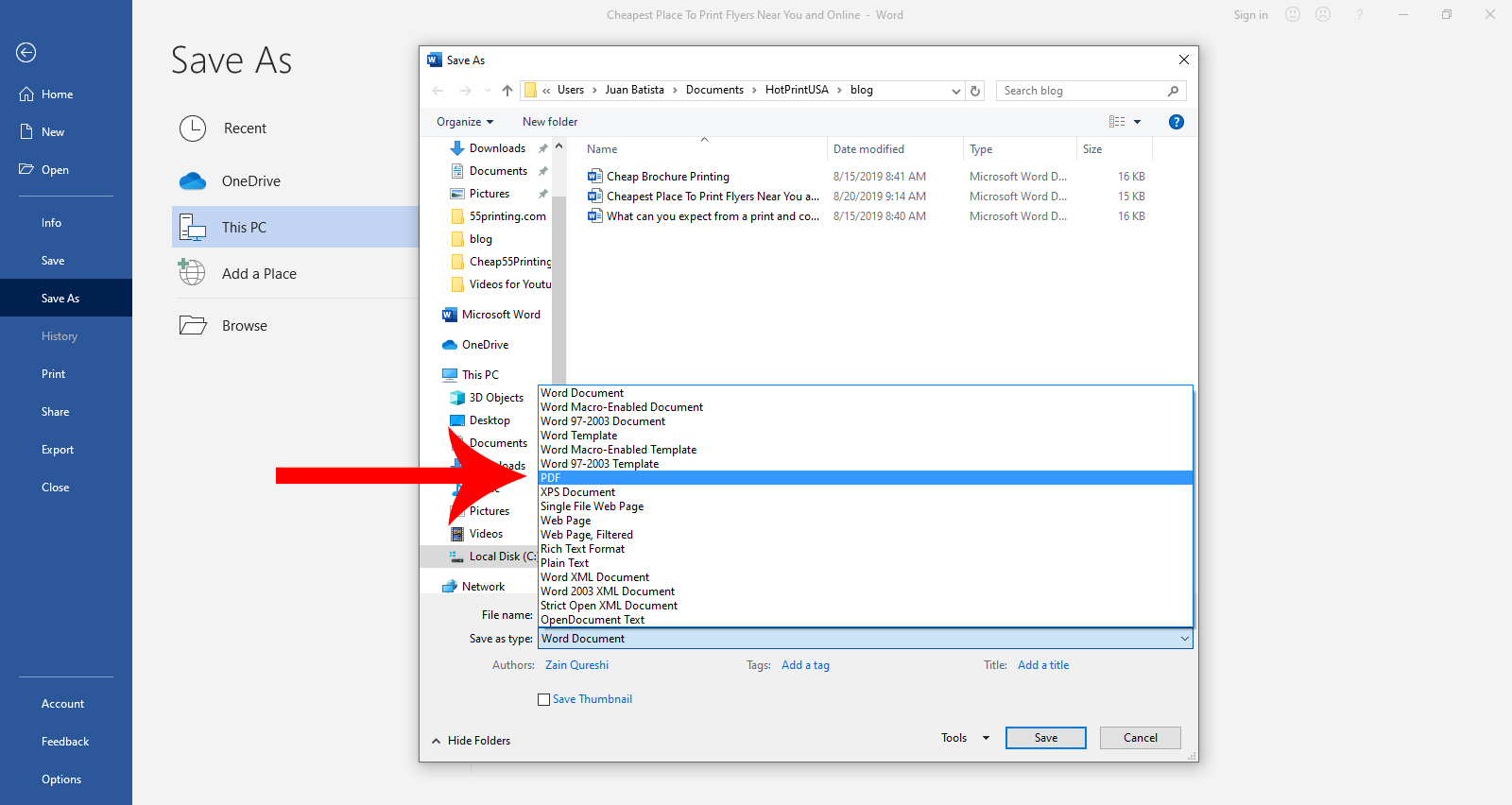 conversion of ms-word-document-to-pdf