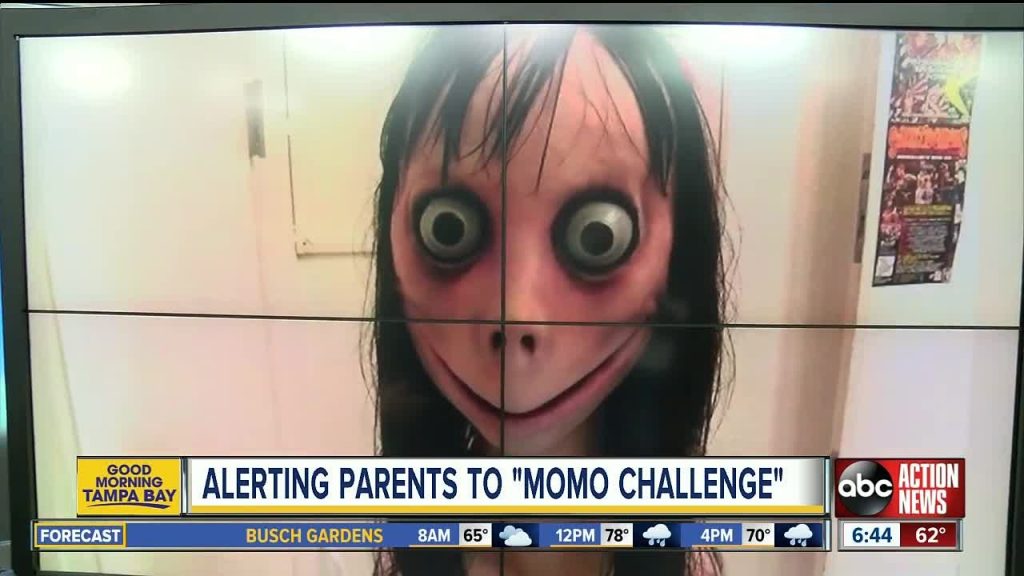 Weird looking face showing in the TV news