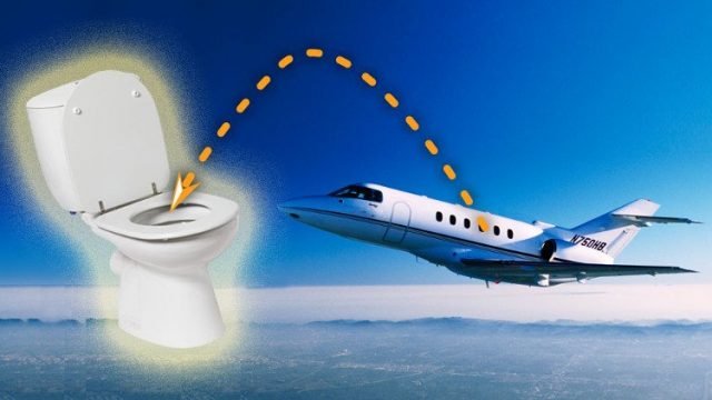 Đến năm 1982, toilet h&uacute;t ch&acirc;n kh&ocirc;ng mới ra đời v&agrave; sử dụng tr&ecirc;n c&aacute;c chuyến bay thương mại.