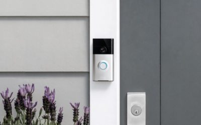 Ring video doorbell outside of front door