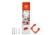 Clug Cluglwhor Fahrradhalterung, White/Orange, 42-62 mm