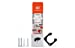 CLUG CLUGMWHBK Fahrradhalterung, White/Black, 33-42 mm