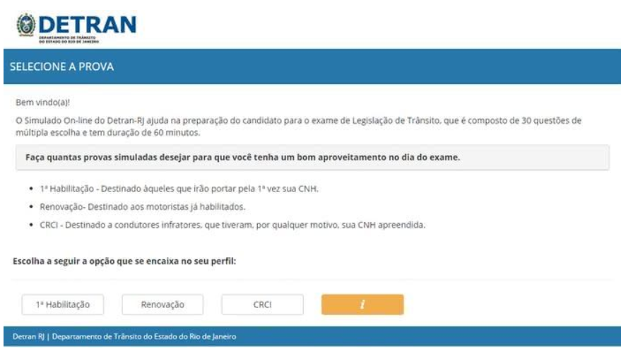como fazer simulado detran sc