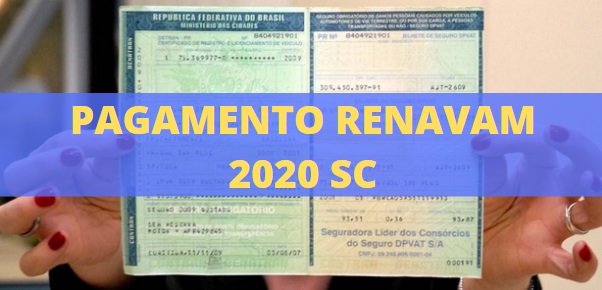 pagamento do renavam 2020 sc