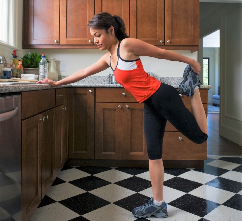 kitchen home workout