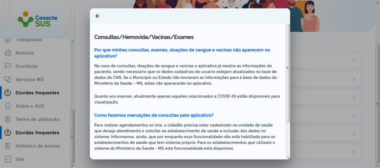 Conecte SUS entrar