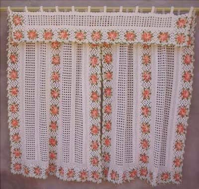pictures of curtains crochet