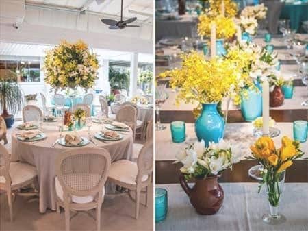 Tips and pictures of Wedding blue, tiffany, yellow