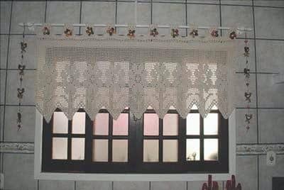 the models of the curtains to the crochet
