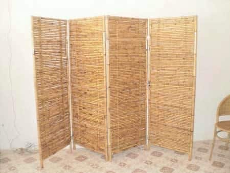the photos of the decorating with bamboo