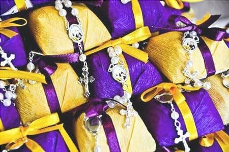 Photos and pictures of the Wedding, yellow, purple