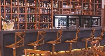 the pictures of the decor in the bar