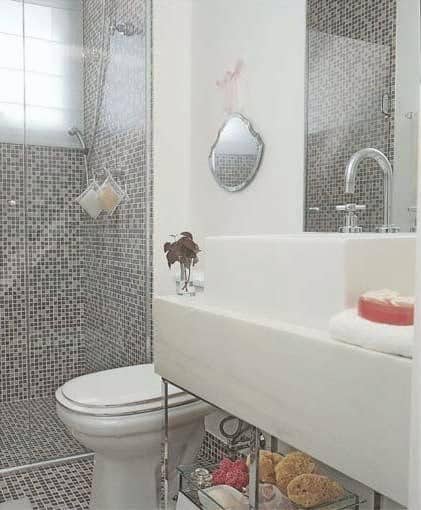 smaller bathrooms are decorated