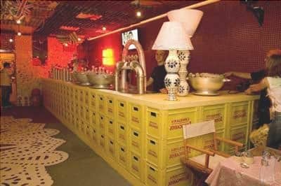 the bar