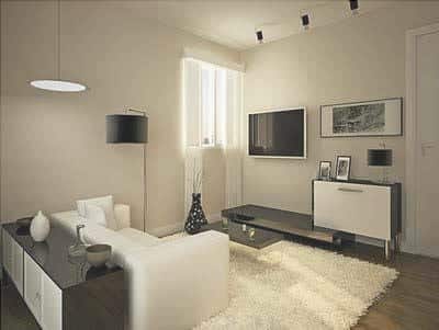 the houses are decorated in simple