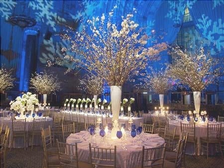 pictures of weddings decorated with blue