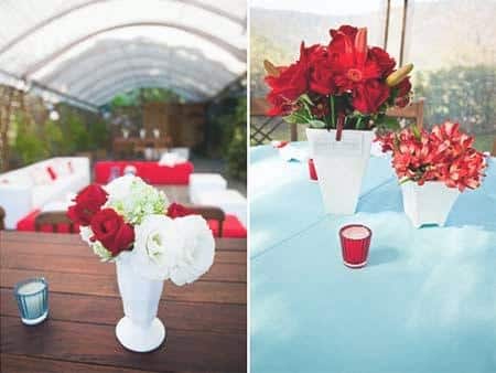 Photos, tips, and pictures of Wedding blue and red