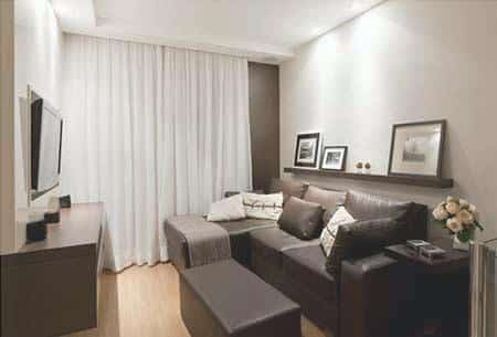 the rooms are decorated to a tv