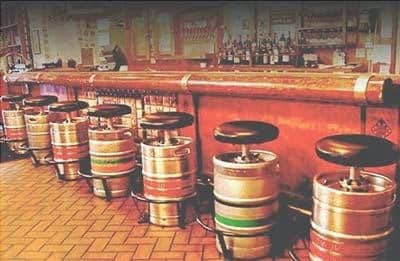 the decor of the bar