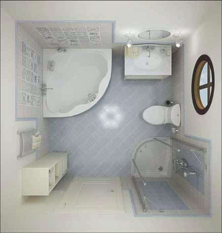 Pictures of small bathroom as well-decorated