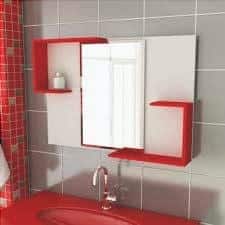 tips for small bathroom red