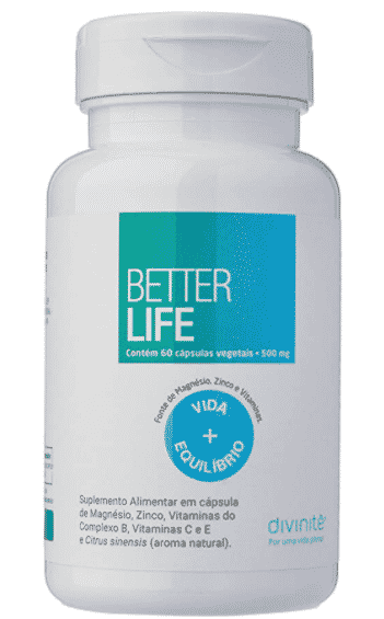 BETTER LIFE - Composto Natural para Redu&ccedil;&atilde;o do Estresse e Ansiedade, Melhora o Sono e Redutor da Compuls&atilde;o Alimentar