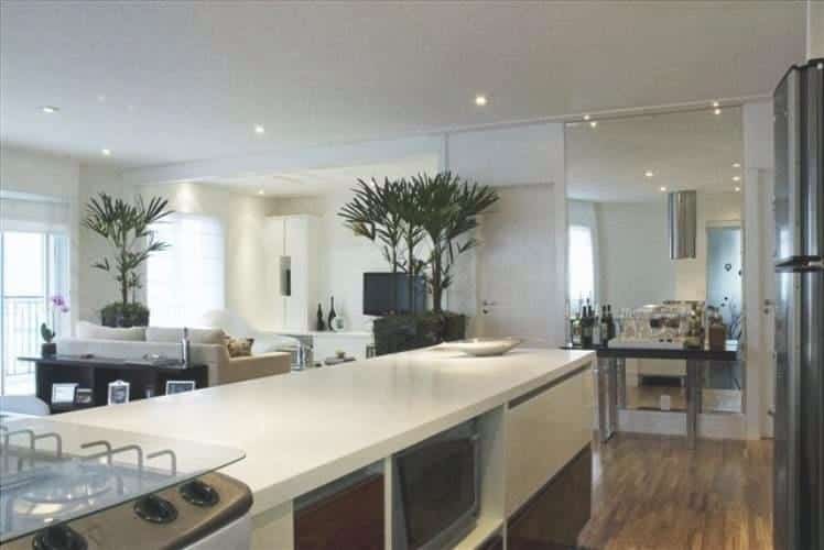 A countertop a white kitchen-silestone - it gives you a sense of the cleanliness of the environment.