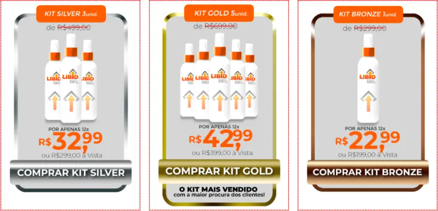 Libid Gel Pre&ccedil;o