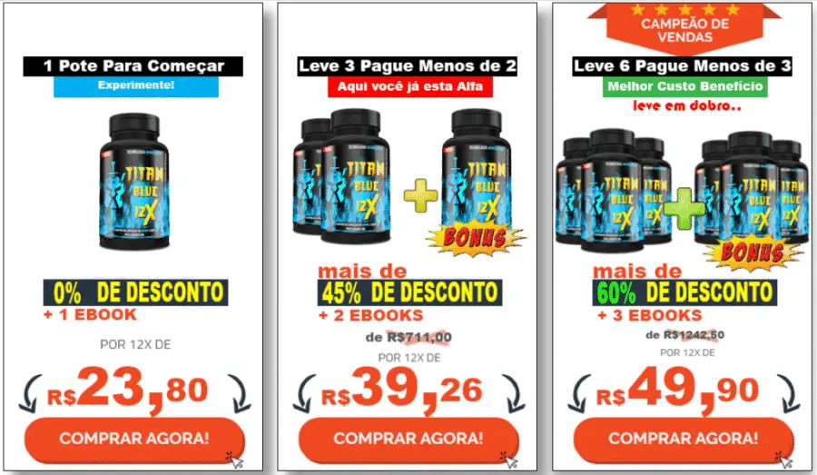 Titan Blue 12x Pre&ccedil;o Comprar