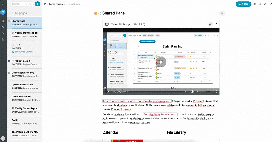 In Nimbus Note, you can easily convert video from mp4 to gif and vice versa.