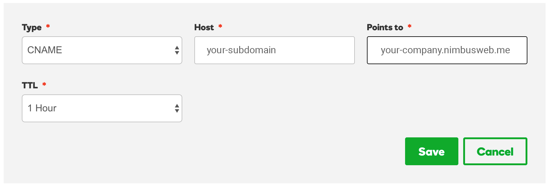 Adding a subdomain to your Nimbus Note account