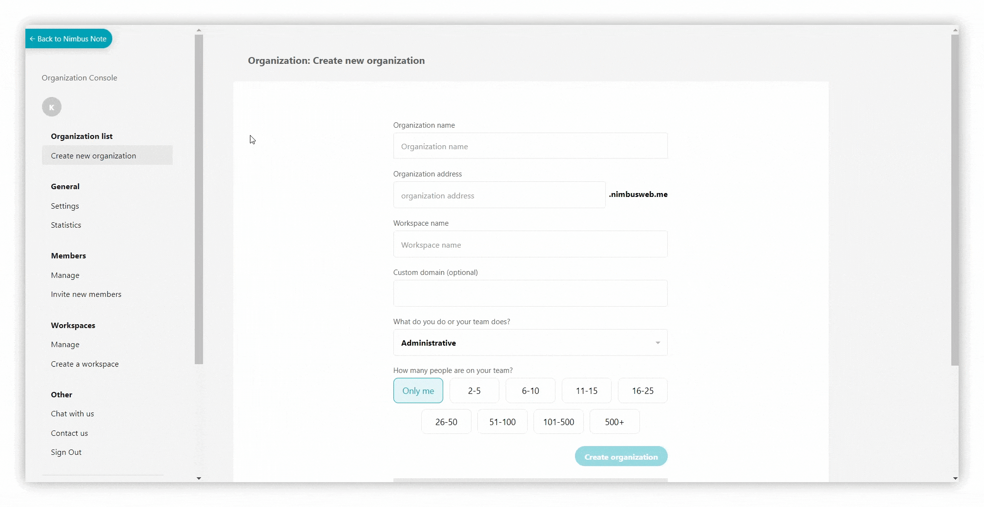 Creating a multi-organization