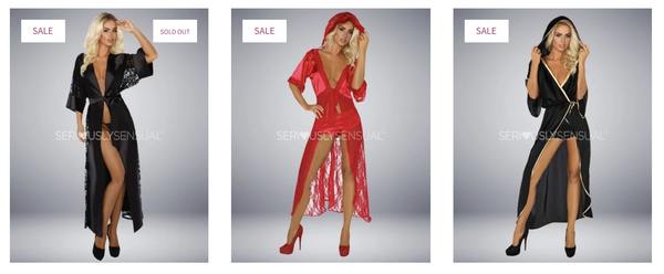 Selection of sexy robes