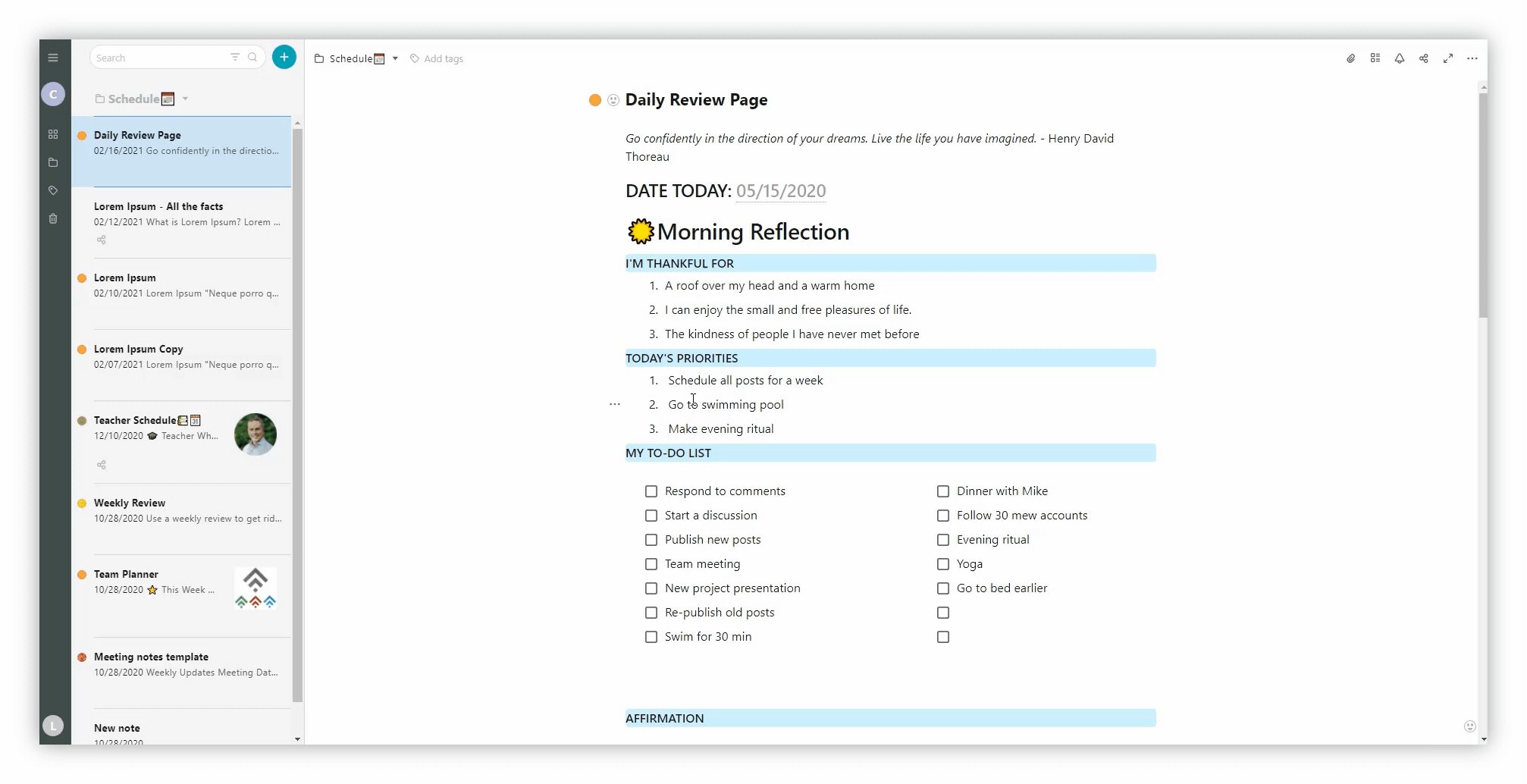 Creating a block through the menu