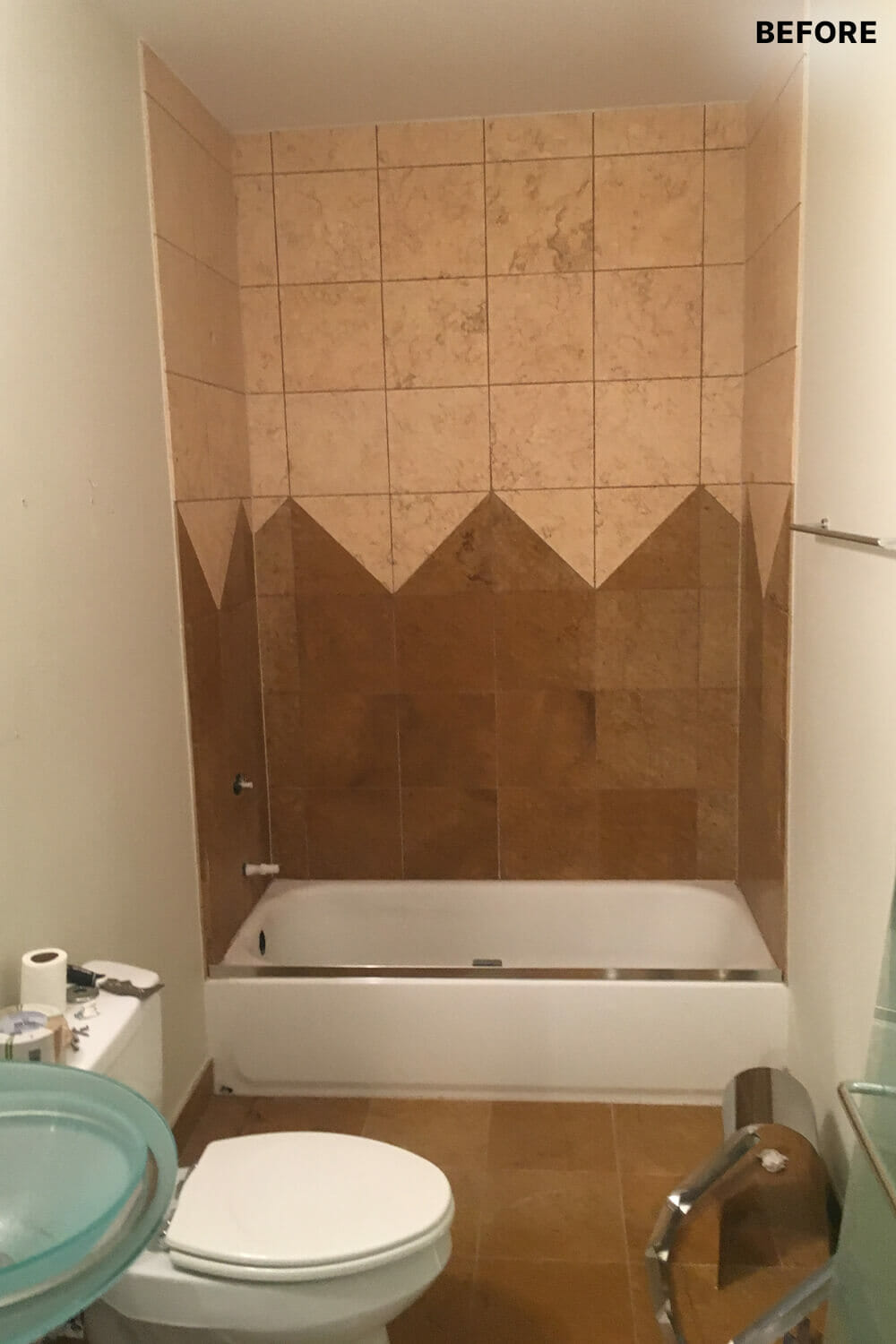 before bathroom
