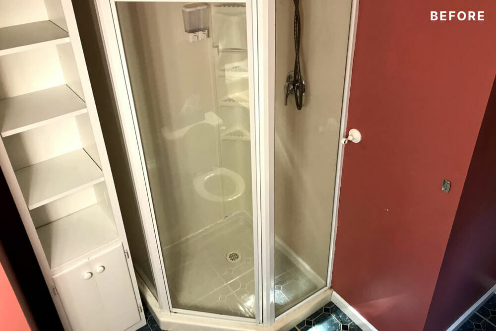 before bathroom