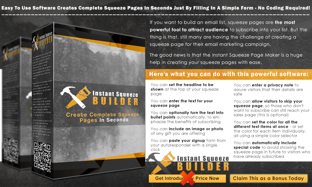 Instant Squeeze Builder Info Graphic