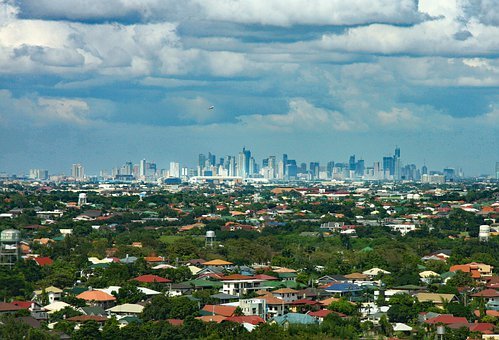 Philippines, Manila, Skyline, Sky