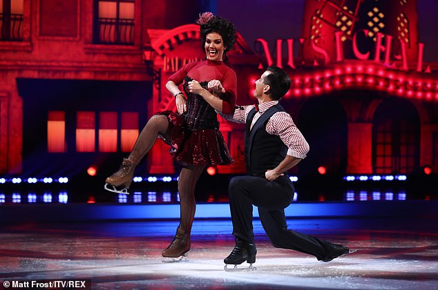 All smiles: She managed to maintain a huge smile for the entire dance