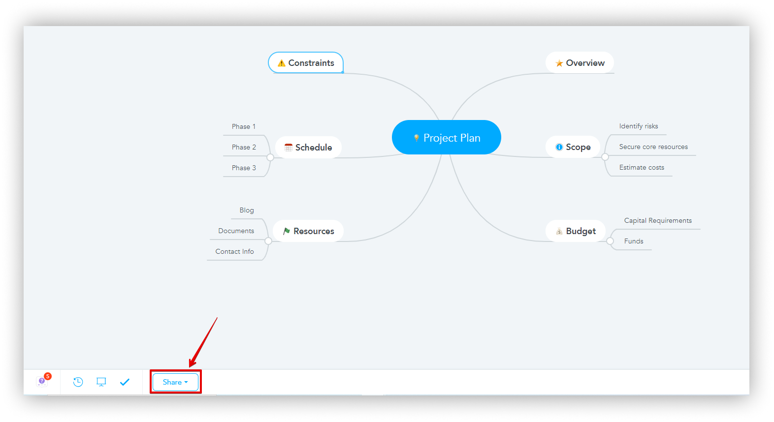 How to copy Embed code from MindMeister?