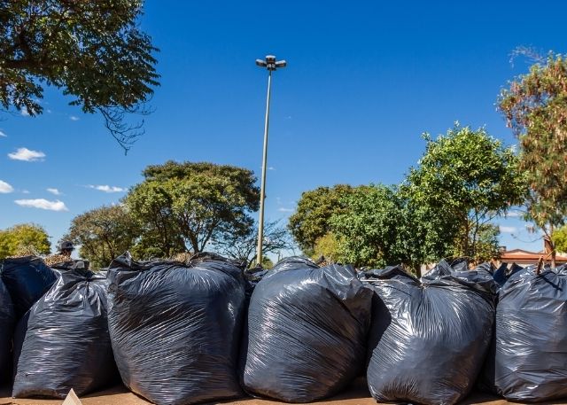 plastic garbage bags